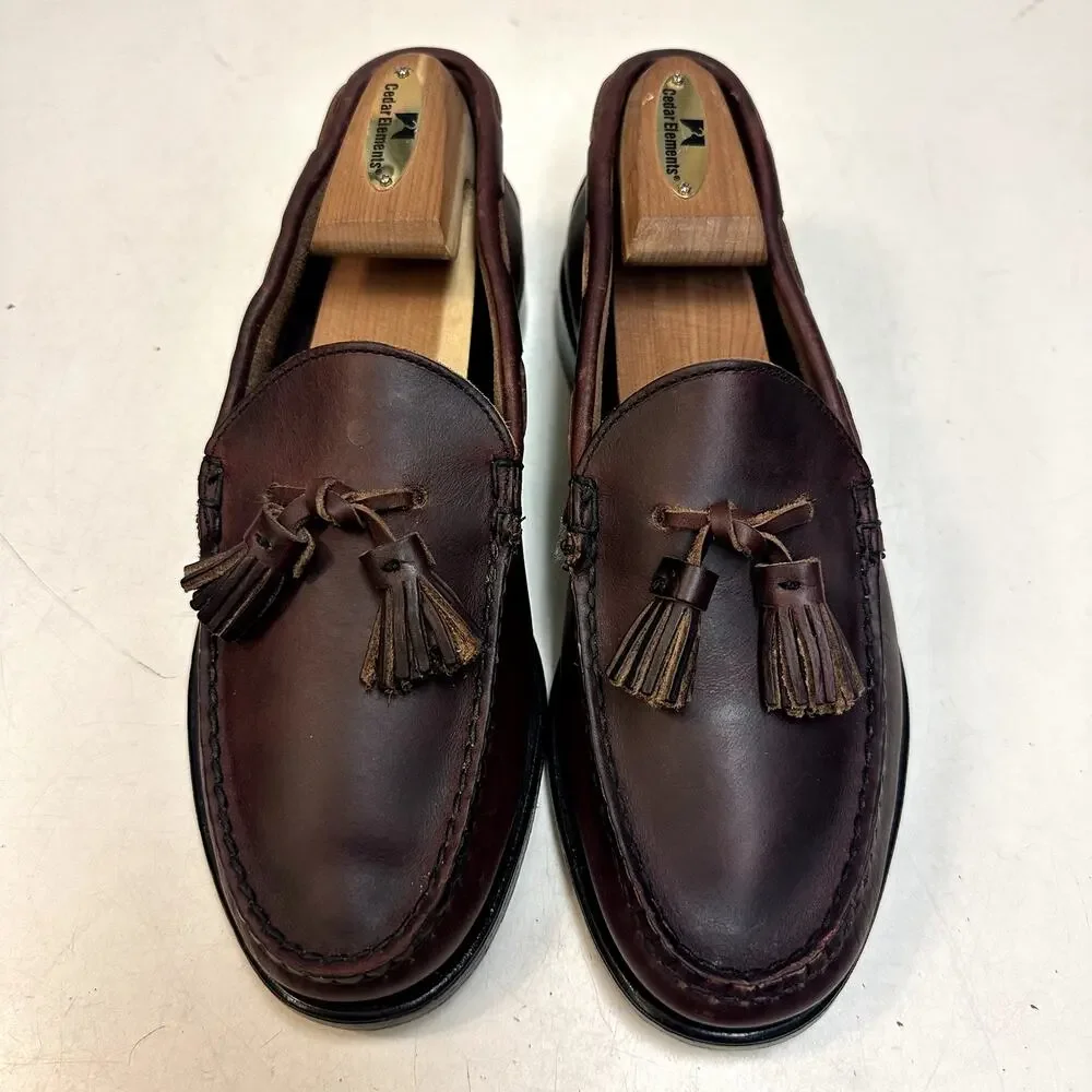 WORN TWICE Rancourt & Co. x Bass Weejun Tassel Loafer Thorne Made in Maine USA 7